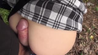 Préliminaires en extérieur, la suite a l'hôtel Jeune 18-21ans, Asiatique, Fellation, Brune, Teen Porn, Cunnilingus