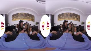 Deux soubrettes grimpent sur la queue en VR Ejac Faciale, Fellation, POV 1er Personne, Uniforme, Porno Stars, Full HD Porn, Trio, UHD 4K, Porno VR