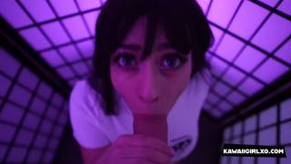 Kawaii Girl suce sa bite et avale Kawaii Girl suce sa bite et avale